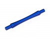 Axle, wheelie bar, 6061-T6 aluminum (blue-anodized) (1)/ 3x12 BCS (wi