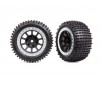 Tires & wheels, assembled (2.2' graphite gray, satin chrome beadlock