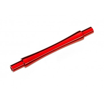 Axle, wheelie bar, 6061-T6 aluminum (red-anodized) (1)/ 3x12 BCS (wit