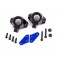 Steering block arms (aluminum, blue-anodized) (2)/ steering blocks, l