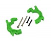 Caster blocks (c-hubs), extreme heavy duty, green (left & right)/ 3x3