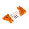 Carriers, stub axle, rear, extreme heavy duty, orange (left & right)/