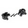 Steering blocks, extreme heavy duty, black (left & right)/ 3x20mm BCS