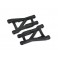 Suspension arms, black, rear, heavy duty (2)