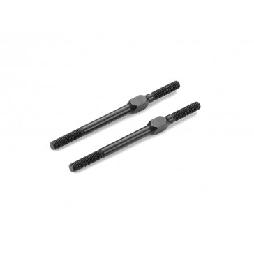 ALU ADJ. TURNBUCKLE M3x51 MM - SWISS 7075 T6 - BLACK (2)