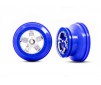 Wheels, SCT chrome, blue beadlock style, dual profile (2.2â__ outer,