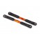 Toe links, Sledge (TUBES orange-anodized, 7075-T6 aluminum, stronger