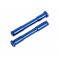 Bellcrank posts, steering (aluminum, blue-anodized)