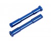 Bellcrank posts, steering (aluminum, blue-anodized)