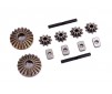 Gear set, differential (output gears (2)/ spider gears (4)/ spider ge