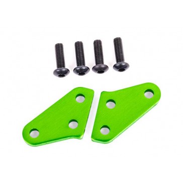 Steering block arms (aluminum, green-anodized) (2)