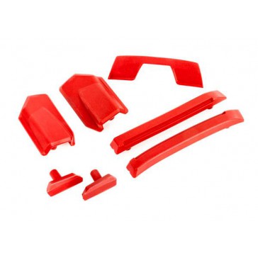 Body reinforcement set, red/ skid pads (roof) (fits 9511 body)