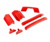 Body reinforcement set, red/ skid pads (roof) (fits 9511 body)