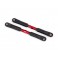 Camber links, front, Sledge (TUBES red-anodized, 7075-T6 aluminum, st