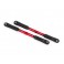 Camber links, rear, Sledge (TUBES red-anodized, 7075-T6 aluminum, str