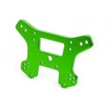 Shock tower, front, 6061-T6 aluminum (green-anodized)