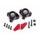 Steering block arms (aluminum, red-anodized) (2)/ steering blocks, le