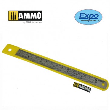 EXPO 6 INCH STAINLESS STEEL ENGRAVED RULE