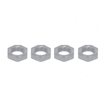 Ecrous de roues alu 17mm gris (4p)