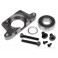 DISC.. HD ALUMINUM SPUR GEAR MOUNT (GUNMETAL)