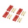 Connector 4.0mm Gold Plated with Plastic Housing (4pcs)