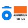 Aluminium sluitring v. M3 Laagbolkopschroeven - BD:15mm - Blauw (10st
