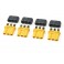 Connector MR-30 3-Pole - w/ Cap Gold Plated - Male (4pcs)