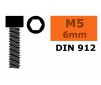 Hex Socket Head Screw - M5X6 Steel (10pcs)