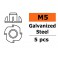 Inslagmoer - M5 - Gegalvaniseerd staal (5st)