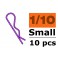 Body Clips - 45° Bent - Small - Purple (10pcs)