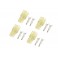Connecteur - Mini Tamiya - Contact or - Male (4pcs)
