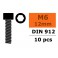 Hex Socket Head Screw - M6X12 Steel (10pcs)