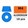Aluminium Washer for M4 Socket Head Screws OD:10mm Blue (10pcs)
