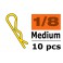 Body Clips - 45° Bent - Medium Gold (10pcs)