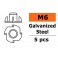 Inslagmoer - M6 - Gegalvaniseerd staal (5st)