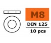 Washer M8 - Galvanized Steel (10pcs)