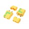 Connector XT-90S - Anti Spark - w/ Cap Gold Plated - Male (2pcs)