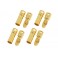 Connector 3.5mm Gold Plated (M+F) - 4 pairs