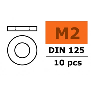 Washer M2 - Galvanized Steel (10pcs)