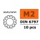 Locking Washer M2 - Galvanized Steel (10pcs)