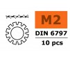 Locking Washer M2 - Galvanized Steel (10pcs)