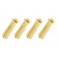 Connector 5.0mm Gold Plated 90 Deg - Male (4pcs)