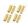 Connector 4.0mm Gold Plated - Car (M+F) - 4 pairs