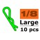 Body Clips - 45° Bent - Large - Green (10pcs)