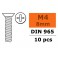 Verzonkenkopschroef - Philips - M4X8 - Gegalvaniseerd staal (10st)