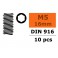 Stelschroef - Binnenzeskant - M5X16 - Staal (10st)