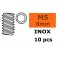Stelschroef - Binnenzeskant - M5X8 - Inox (10st)