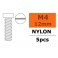 Pan Head Screw - M4X12 Nylon (5pcs)