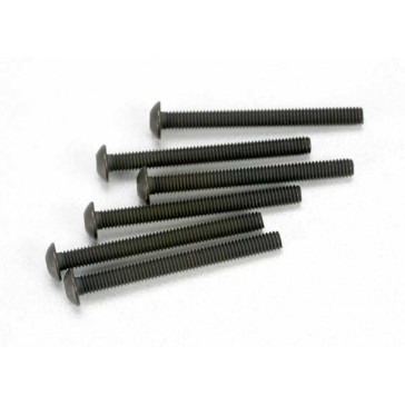 Screws, 3x30mm button-head machine (hex drive) (6)