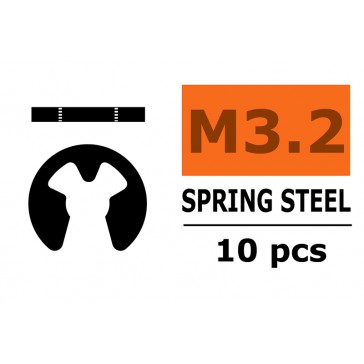 E-clips - 3,2mm - Verenstaal (10st)